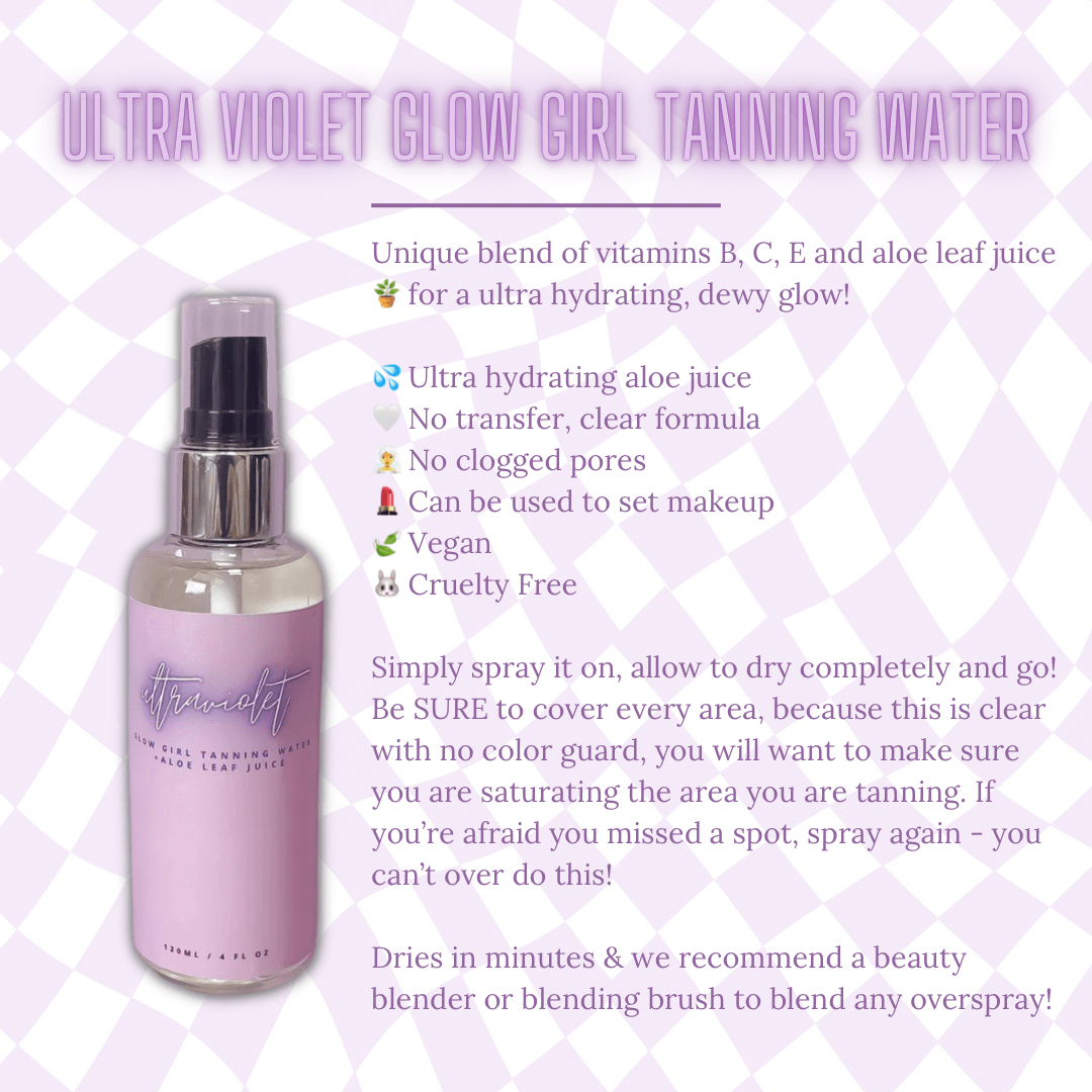 Ultra Violet Glow Girl Tanning Water - Jessi Jayne Boutique
