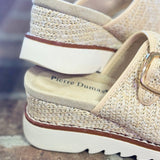 On It Gold Comb Buckle Detail Wedge Sandals - Jessi Jayne Boutique