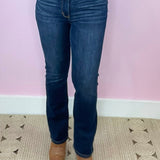 On A Mission Judy Blue Dark Wash Bootcut Jeans 30" Inseam - Jessi Jayne Boutique