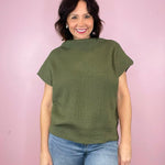 On To Better Things Knit Mock Neck Sweater Top ( 3 Colors ) - Jessi Jayne Boutique