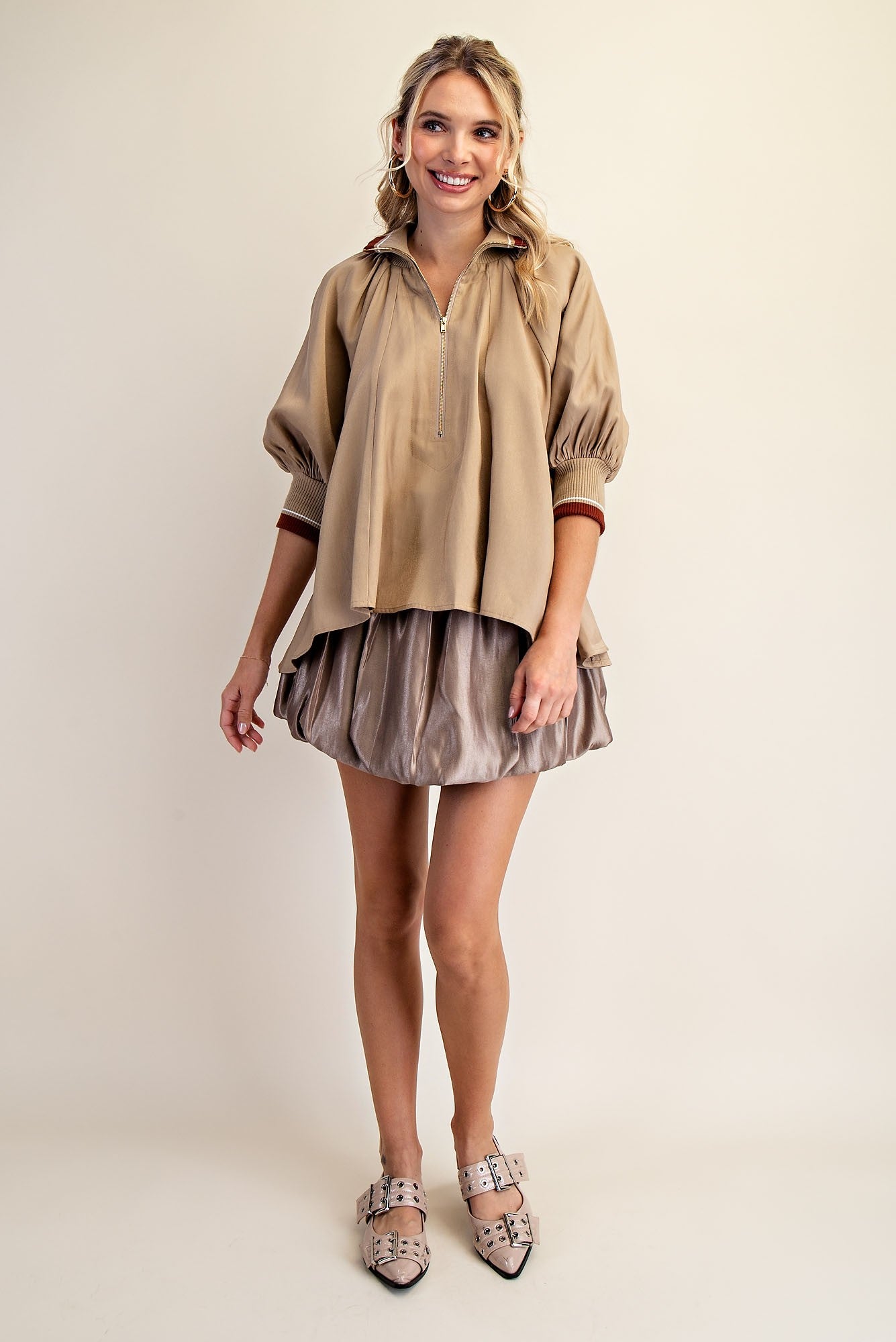 The Uptown Zip Top - Jessi Jayne Boutique
