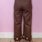 Sunset Bloom Daisy Embroidery Daisy Pants - Jessi Jayne Boutique