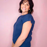 Day In and Day Out Blue Sweater top - Jessi Jayne Boutique
