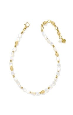 Kendra Scott Melody Beaded Strand Gold Ivory MOP Necklace - Jessi Jayne Boutique