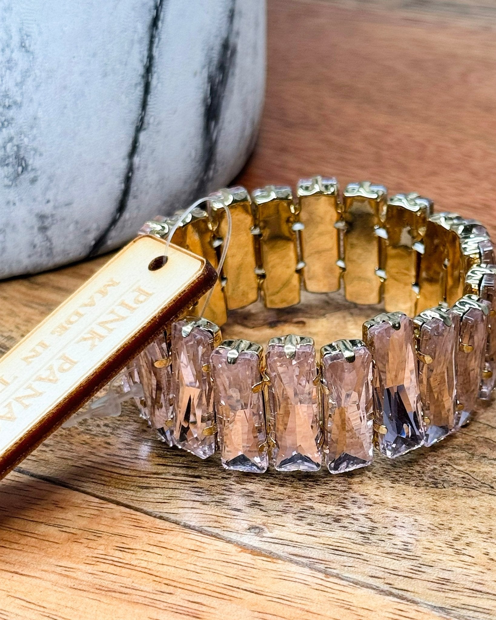 Radiant Pink Stretch Bracelet - Jessi Jayne Boutique