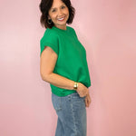 Elan Viscose short sleeve sweater vest - Jessi Jayne Boutique