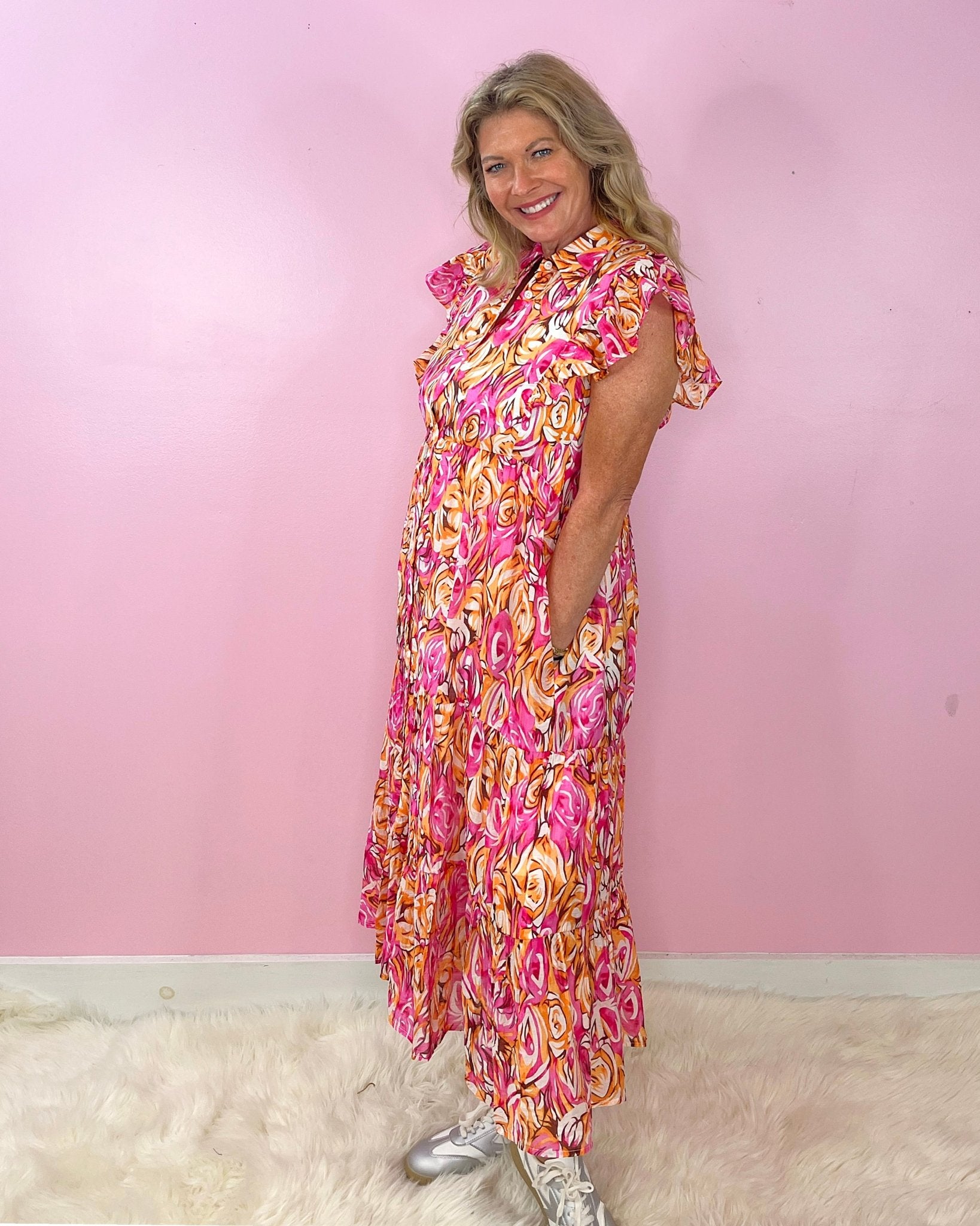 Garden Party Twirl Dress - Jessi Jayne Boutique