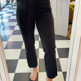 Black Sleek and Chic Zip - Hem Pants - Jessi Jayne Boutique