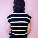 Made Me Realize Black Stripe Sweater - Jessi Jayne Boutique