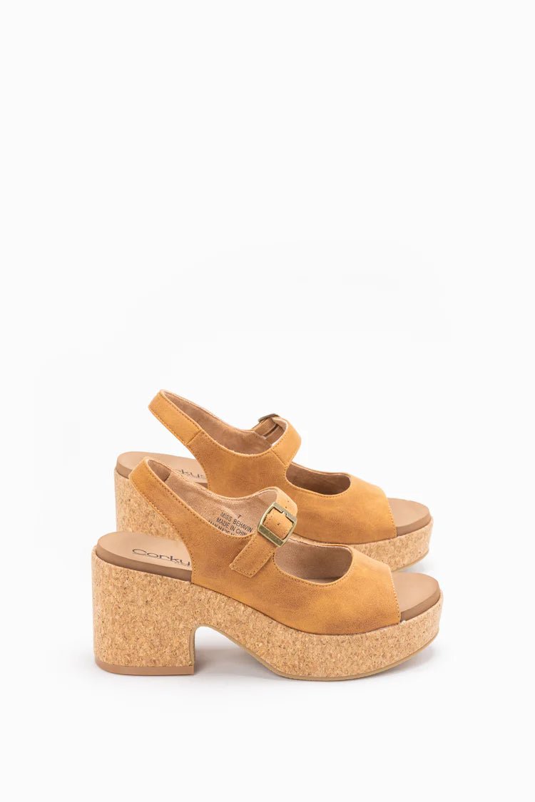 Corky's Camel Miss Behavin Wedge - Jessi Jayne Boutique