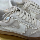 Dolce Vita Notice Lace Sneakers Ivory Suede - Jessi Jayne Boutique