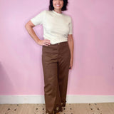 Sunset Bloom Daisy Embroidery Daisy Pants - Jessi Jayne Boutique