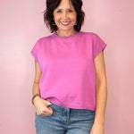 Elan Viscose short sleeve sweater vest - Jessi Jayne Boutique