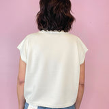 Elan Viscose short sleeve sweater vest - Jessi Jayne Boutique