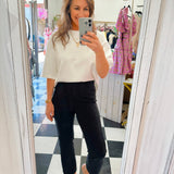 Black Sleek and Chic Zip - Hem Pants - Jessi Jayne Boutique