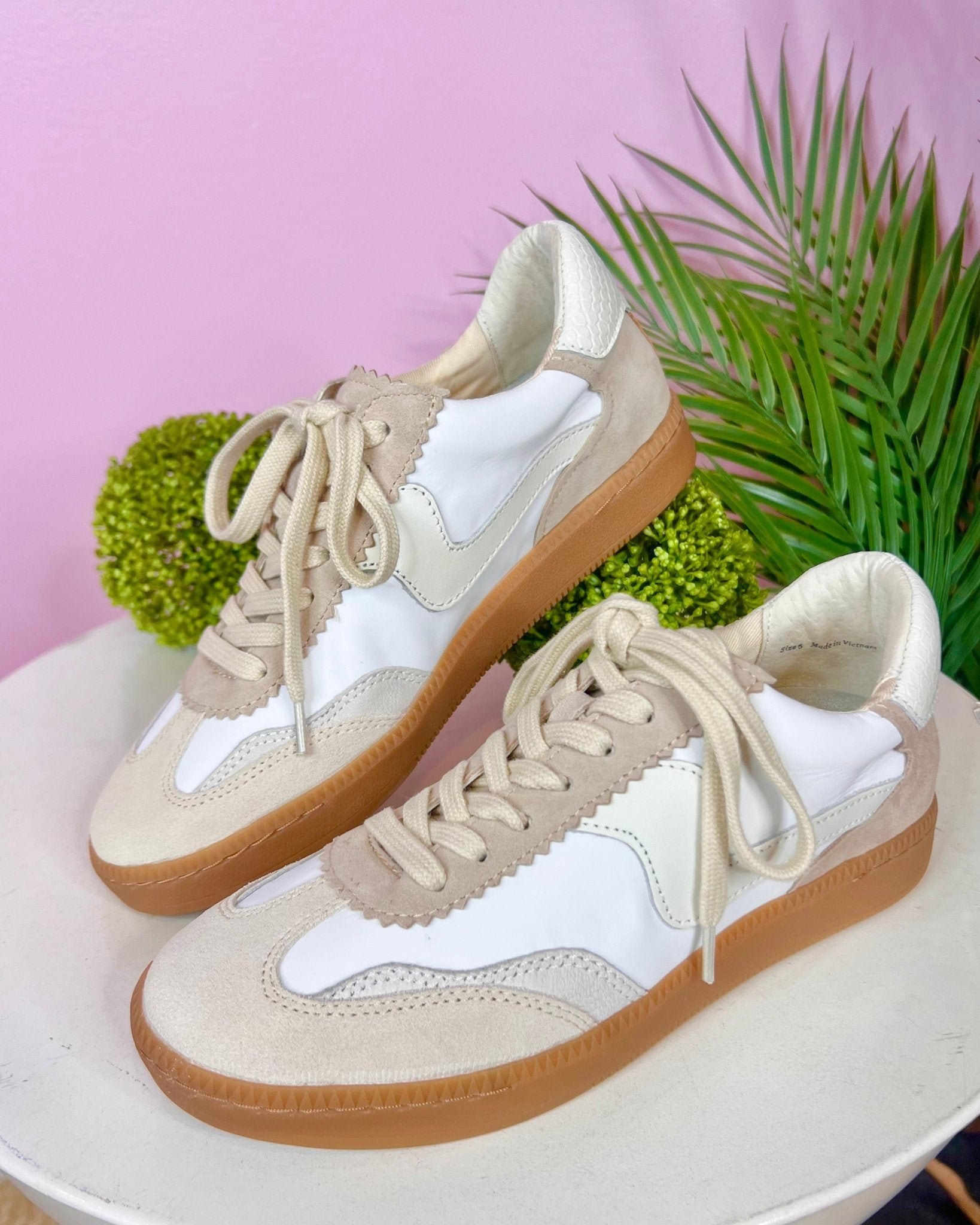 Dolce Vita Notice Sneakers In Ivory Multi Nylon - Jessi Jayne Boutique