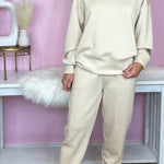 Sporty Chic Oatmeal Jogger Set - Jessi Jayne Boutique