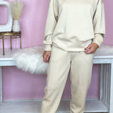 Sporty Chic Oatmeal Jogger Set - Jessi Jayne Boutique