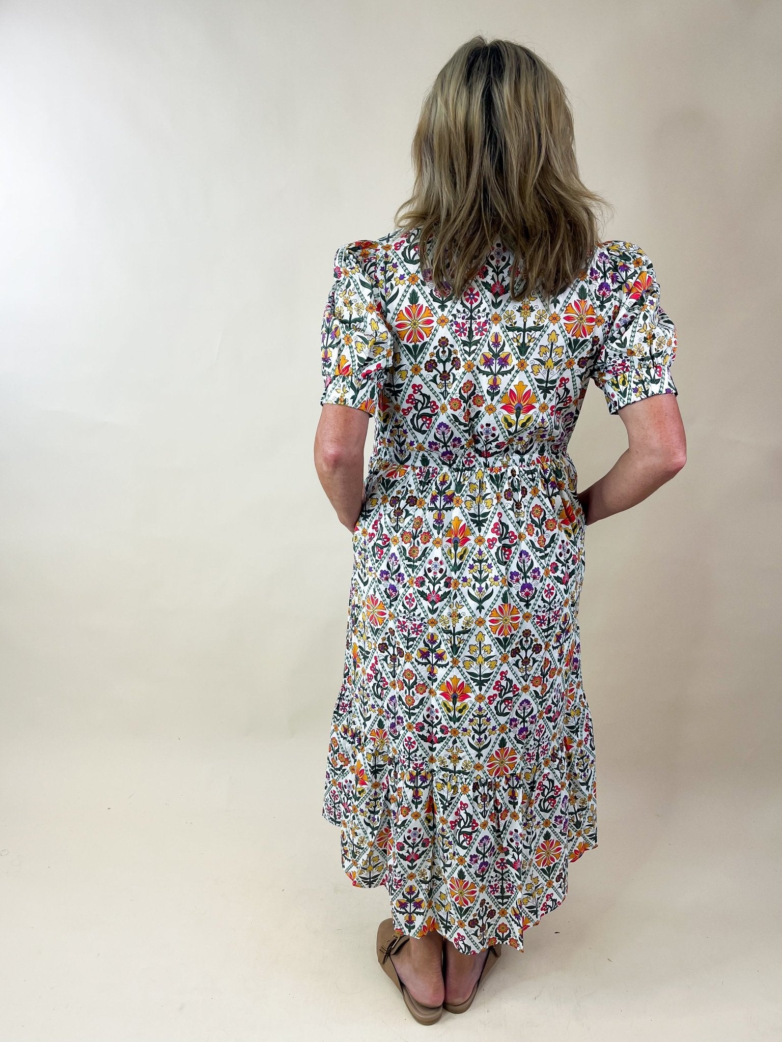 Botanical Tapestry Maxi Dress - Jessi Jayne Boutique