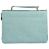 Saved by Grace Teal Faux Leather Fashion Bible Cover - Ephesians 2:8 - Jessi Jayne Boutique