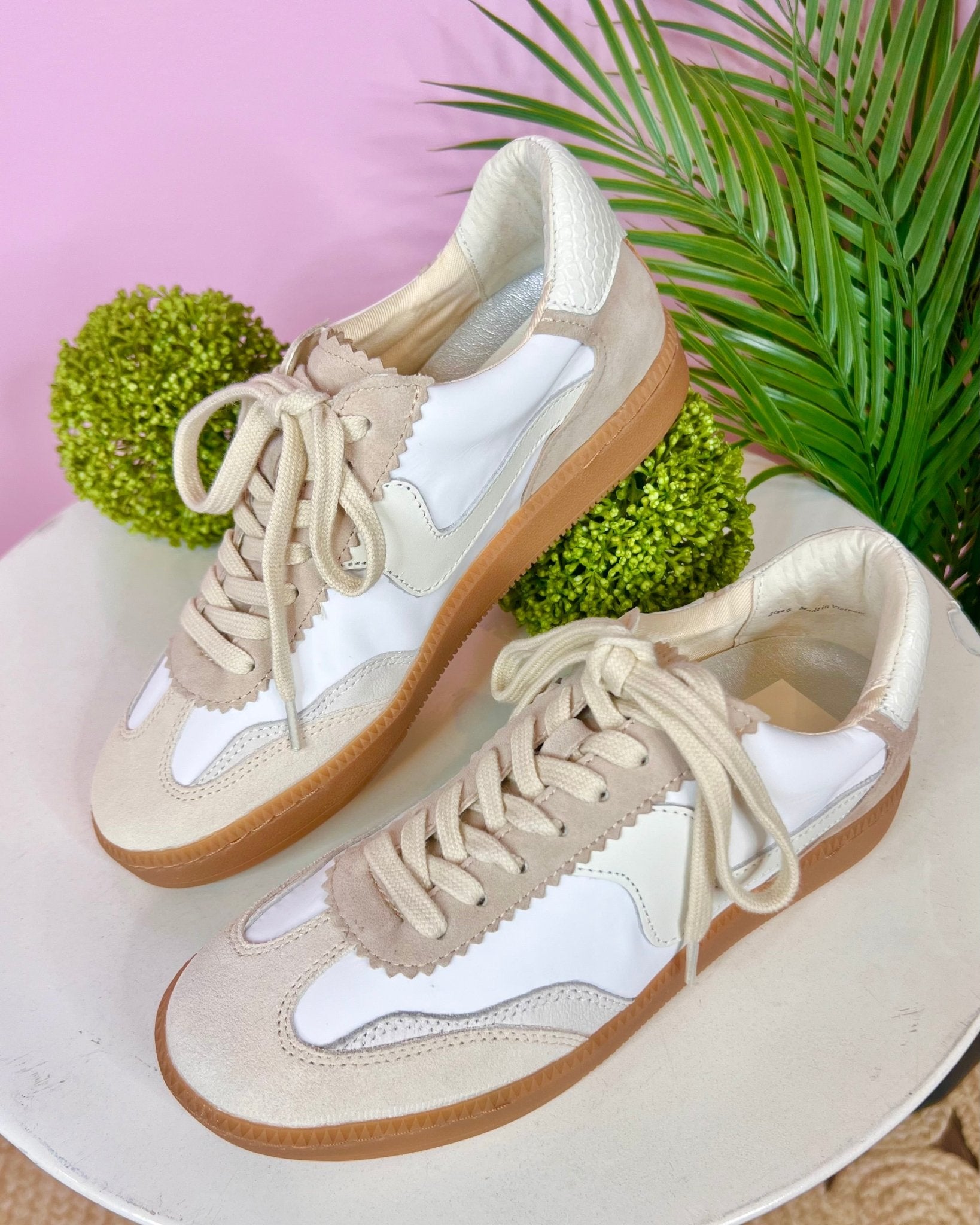 Dolce Vita Notice Sneakers In Ivory Multi Nylon - Jessi Jayne Boutique