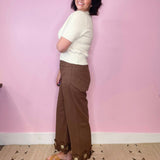 Sunset Bloom Daisy Embroidery Daisy Pants - Jessi Jayne Boutique