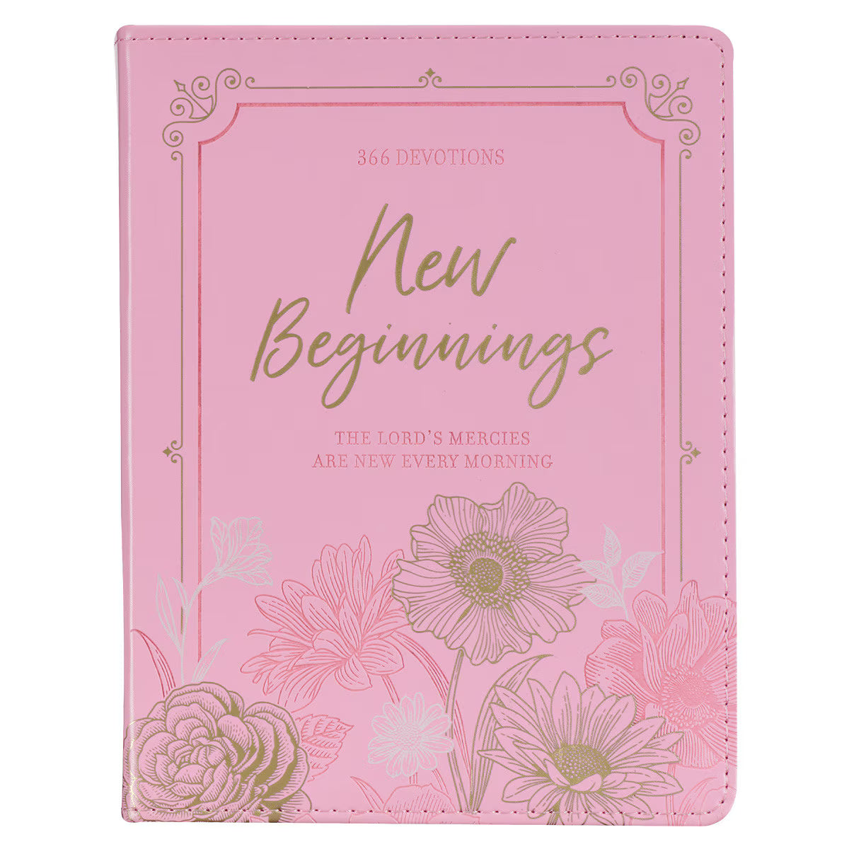 New Beginnings Pink Floral Faux Leather Devotional - Jessi Jayne Boutique