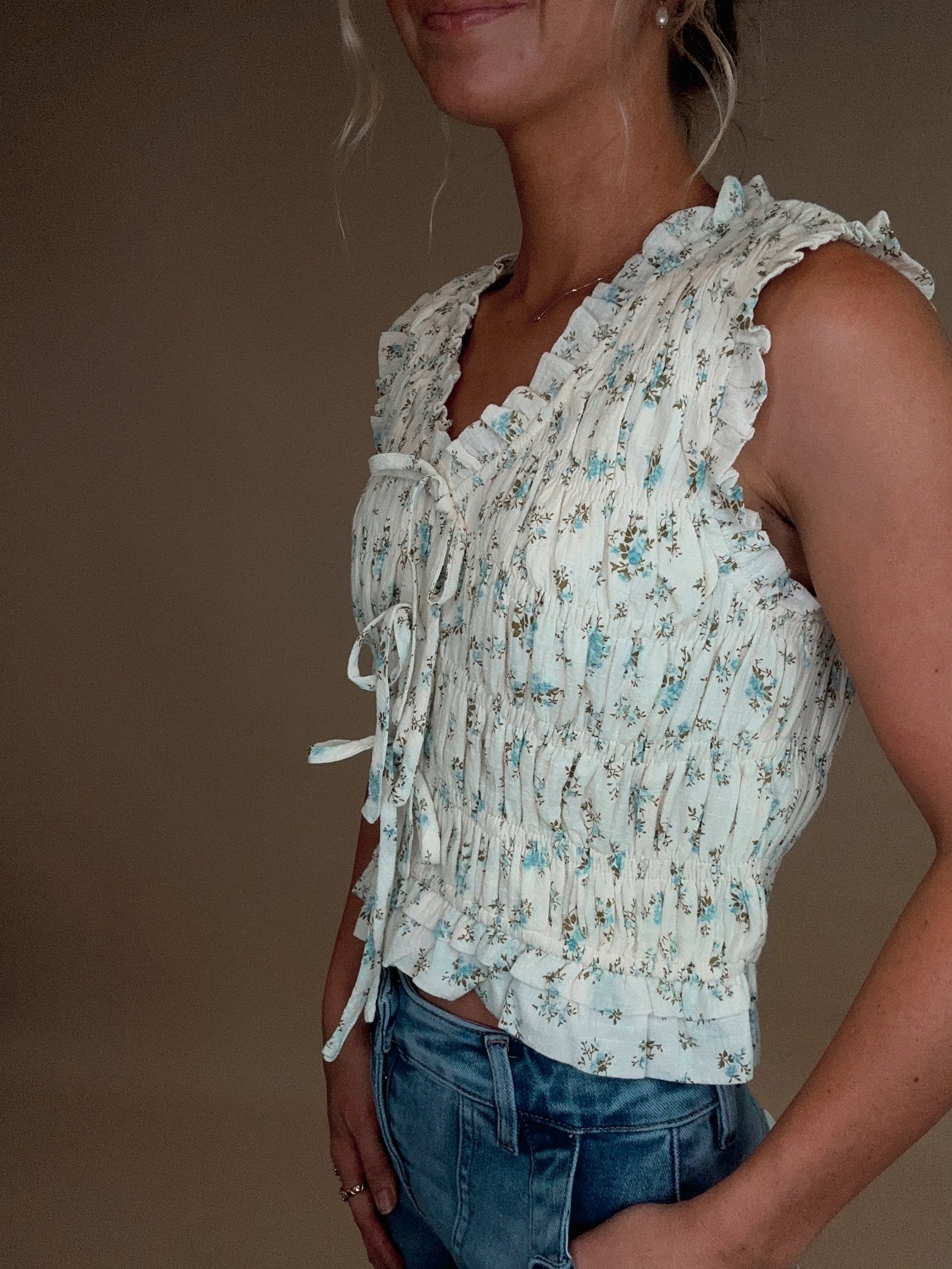 Wildflower Whimsy Smocked Top - Jessi Jayne Boutique