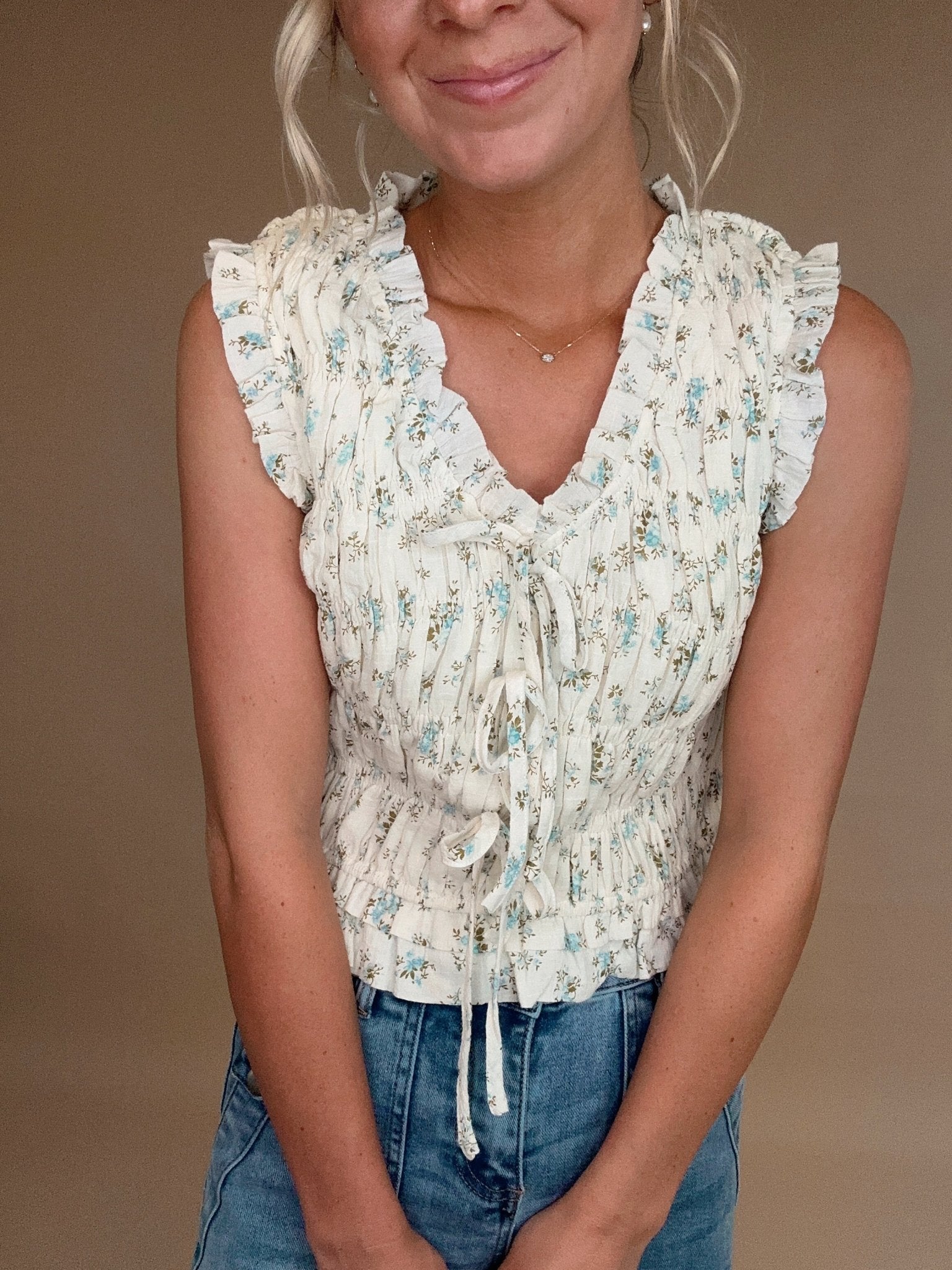 Wildflower Whimsy Smocked Top - Jessi Jayne Boutique