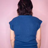 Day In and Day Out Blue Sweater top - Jessi Jayne Boutique
