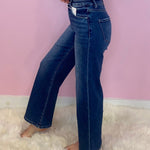 Risen Unmatched High Rise Wide Leg Crop Jean - Jessi Jayne Boutique