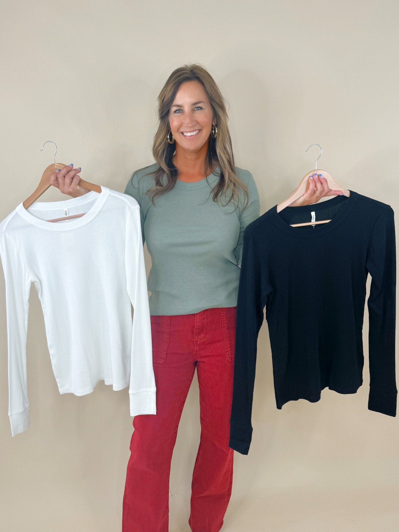Essential Layer Long Sleeve - 3 Colors Available - Jessi Jayne Boutique