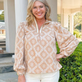 Café Bloom Blouse - Jessi Jayne Boutique