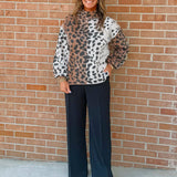 Wild Mosaic Mock Neck Sweater - Jessi Jayne Boutique