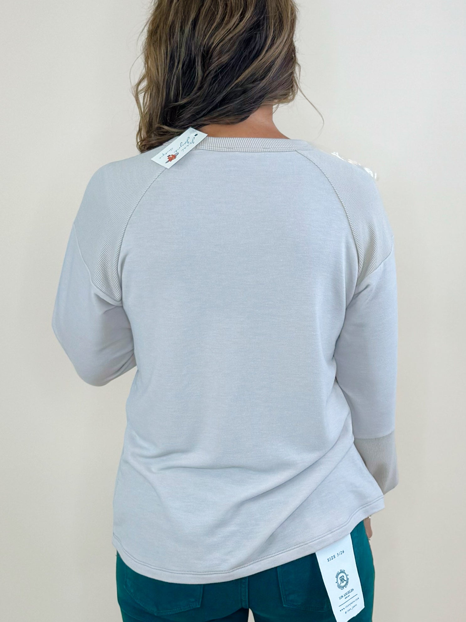 Soft Whisper Contrast Rib Top - Jessi Jayne Boutique