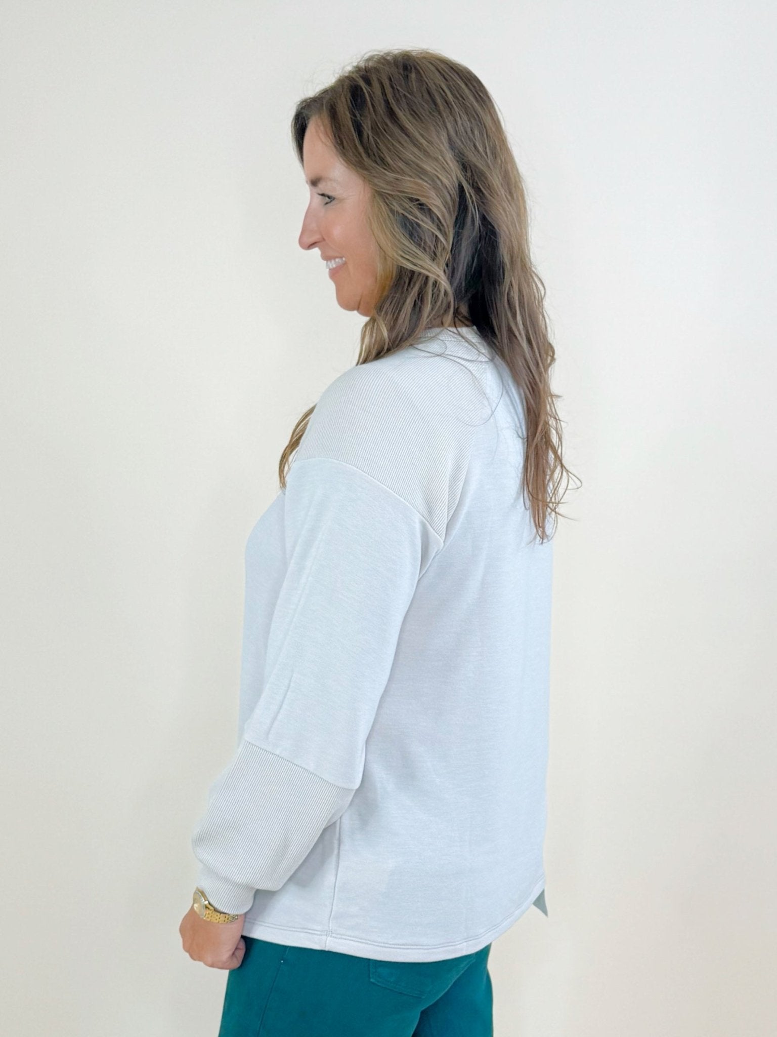 Soft Whisper Contrast Rib Top - Jessi Jayne Boutique