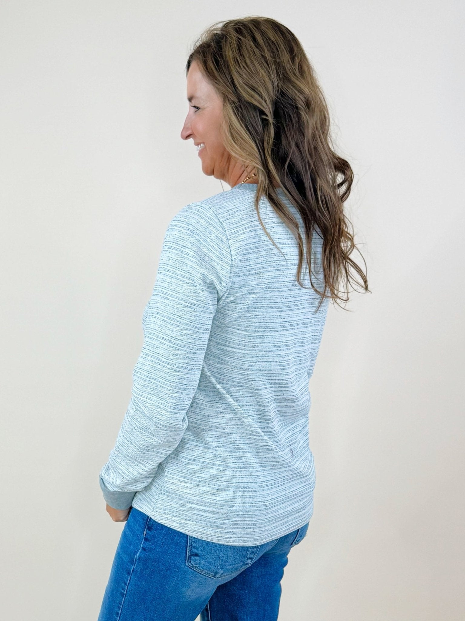 Silver Lining Knit Long Sleeve Top - Jessi Jayne Boutique