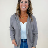 Latte Love Zip Up Sweater Hoodie - Jessi Jayne Boutique