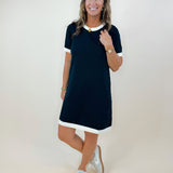 Contrast Trim Knit Dress - Jessi Jayne Boutique