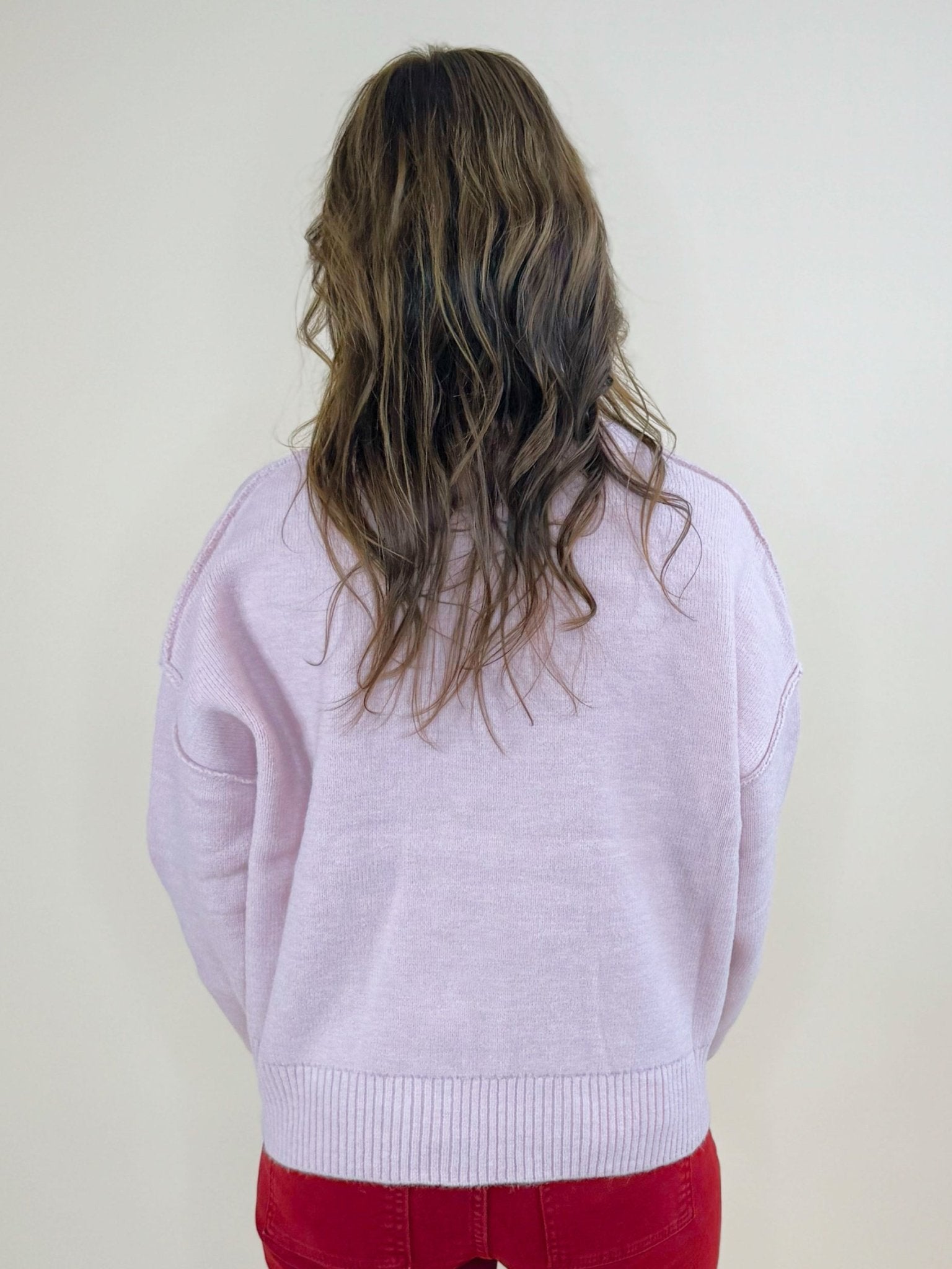 Santa Baby Pink Sweater - Jessi Jayne Boutique