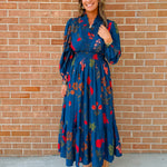 Elora Bloom Navy Maxi Dress - Jessi Jayne Boutique