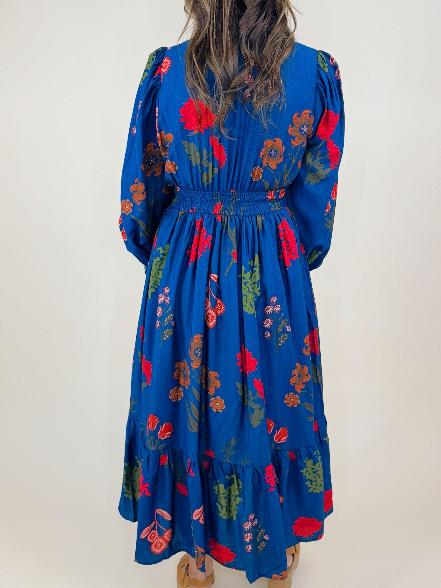 Elora Bloom Navy Maxi Dress - Jessi Jayne Boutique