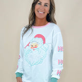 Santa’s Wink Long Sleeve Top - Jessi Jayne Boutique