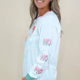 Santa’s Wink Long Sleeve Top - Jessi Jayne Boutique