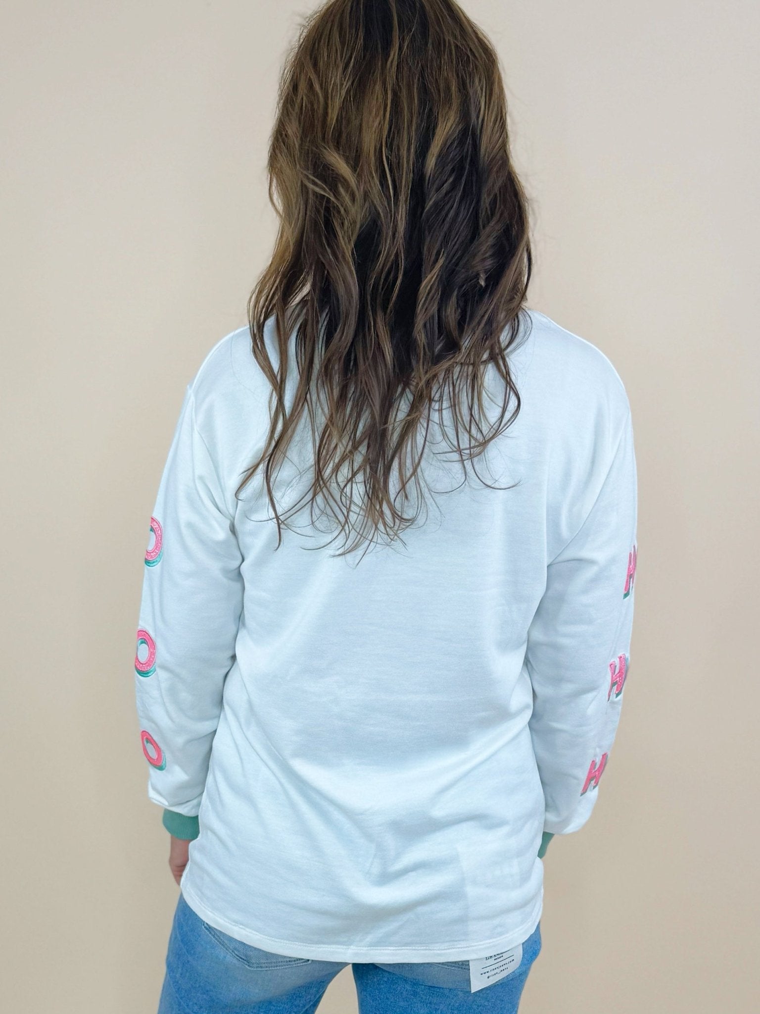 Santa’s Wink Long Sleeve Top - Jessi Jayne Boutique