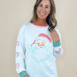 Santa’s Wink Long Sleeve Top - Jessi Jayne Boutique