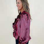 Camille Ruffle Detail Blouse - Jessi Jayne Boutique