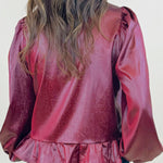 Camille Ruffle Detail Blouse - Jessi Jayne Boutique