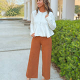 Cream Frosted Flare Sweater Top - Jessi Jayne Boutique