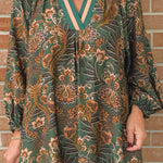 Autumn Tapestry Collared Dress - Jessi Jayne Boutique